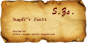Sugár Zsolt névjegykártya